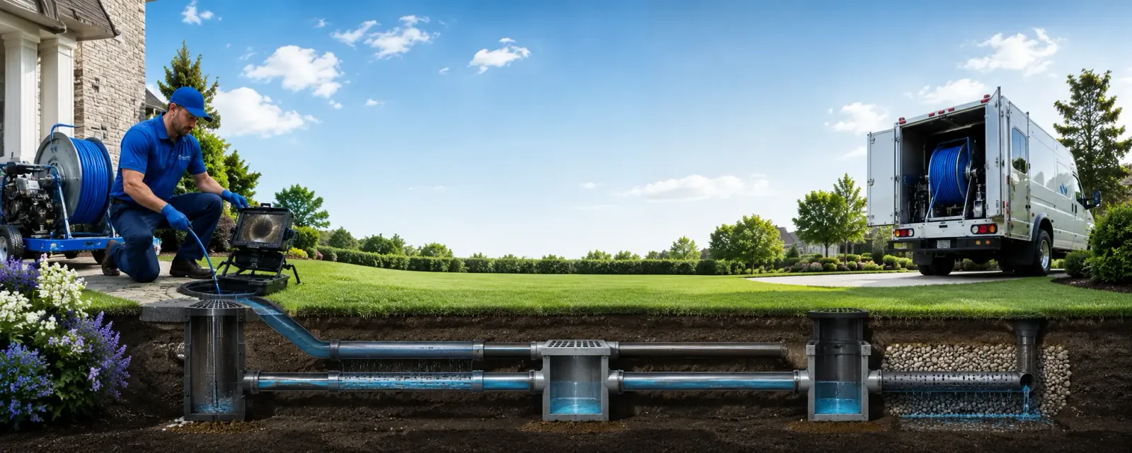 Outdoor drain cleaning information for Mclean, TX